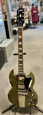 Epiphone - 1961 SG Standard w/Maestro - Olive Drab